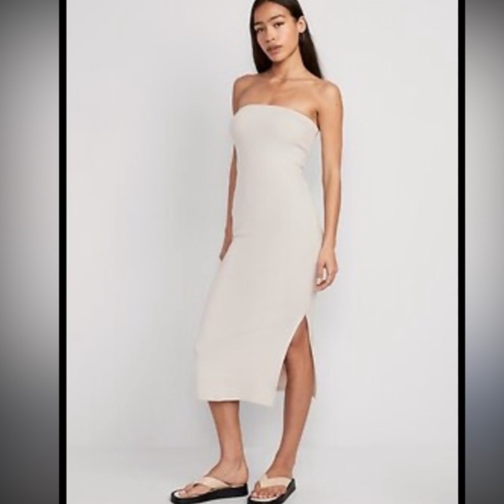 Cream Strapless Dress NWT
